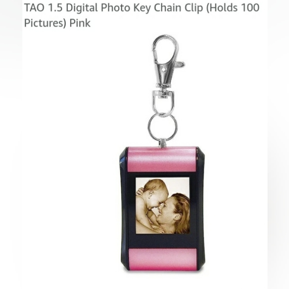 Tao Pink 1.5 Digital Photo Keychain Clip- holds 100 Pictures! - Picture 5 of 9